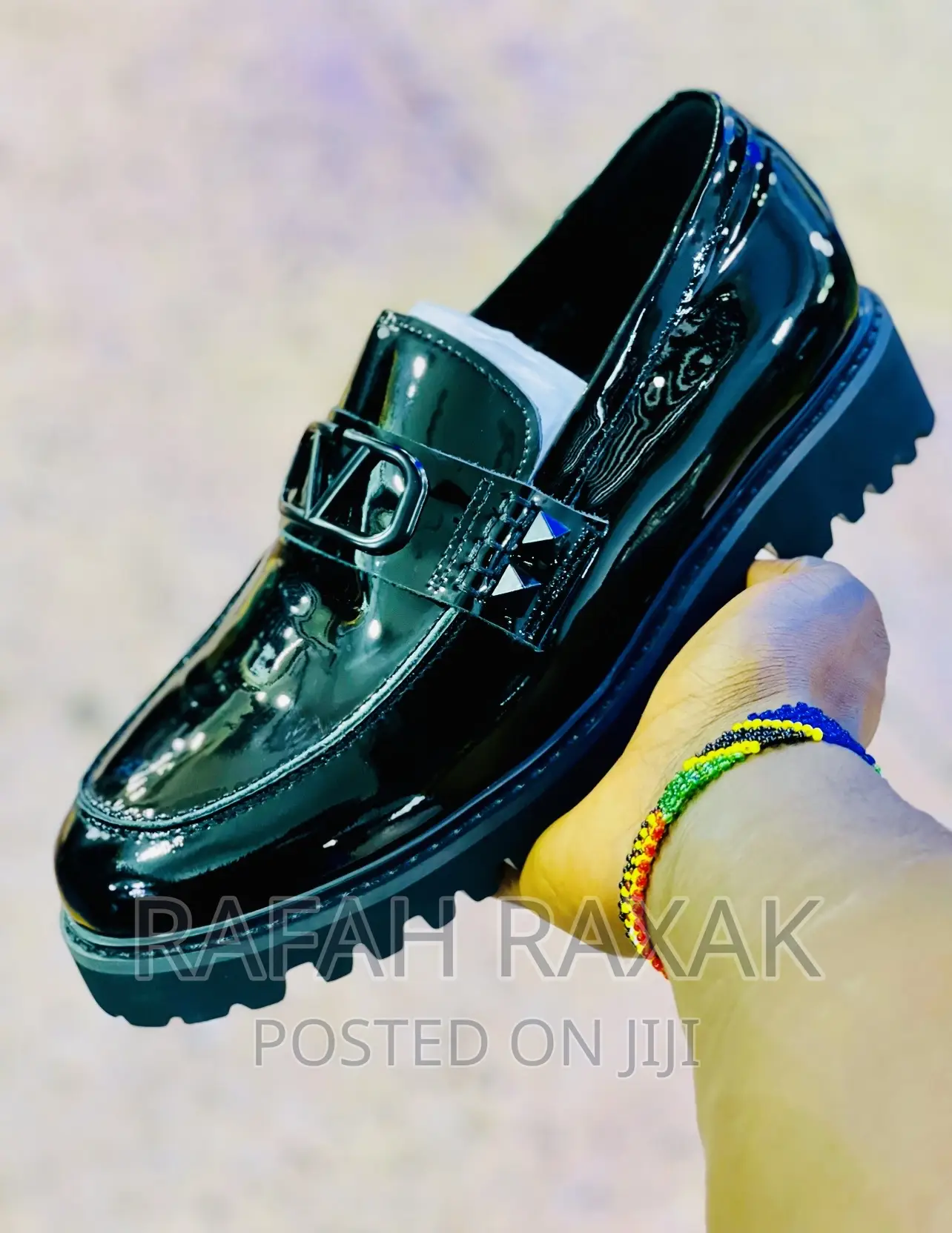 Original Men’S Valentino Shinny Mirror Shoes