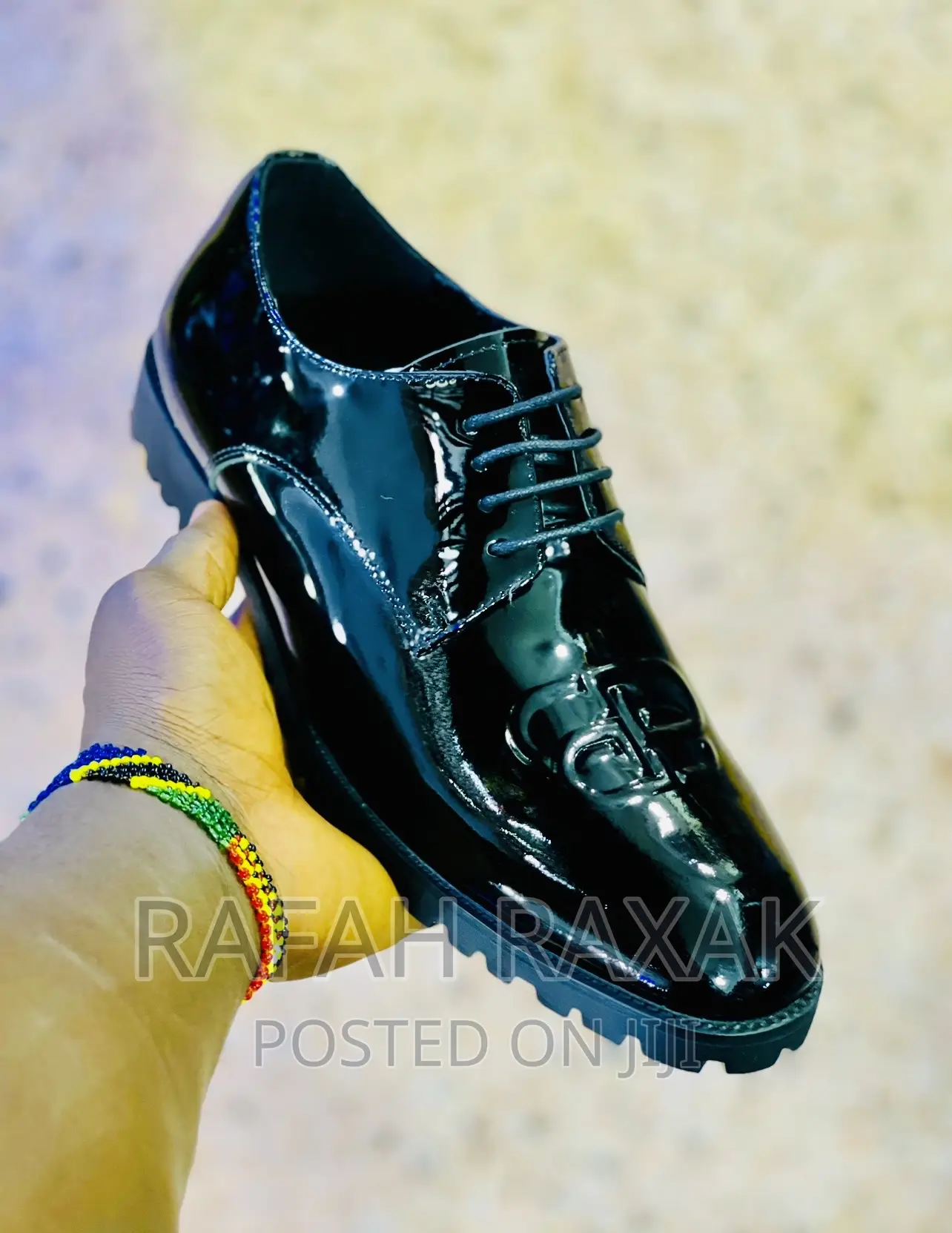 Original Men’S Balenciaga Shinny Lace Up Shoes