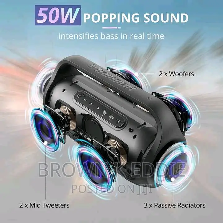BT 5.3 Beat-Driven Light Show Portable Speaker