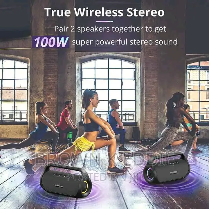 BT 5.3 Beat-Driven Light Show Portable Speaker