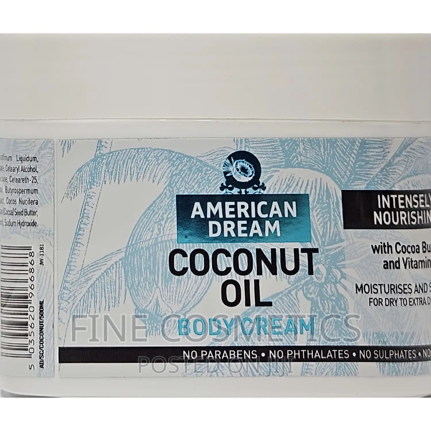 American Dream Coconut Oil Cream | Moisturising Body Butter
