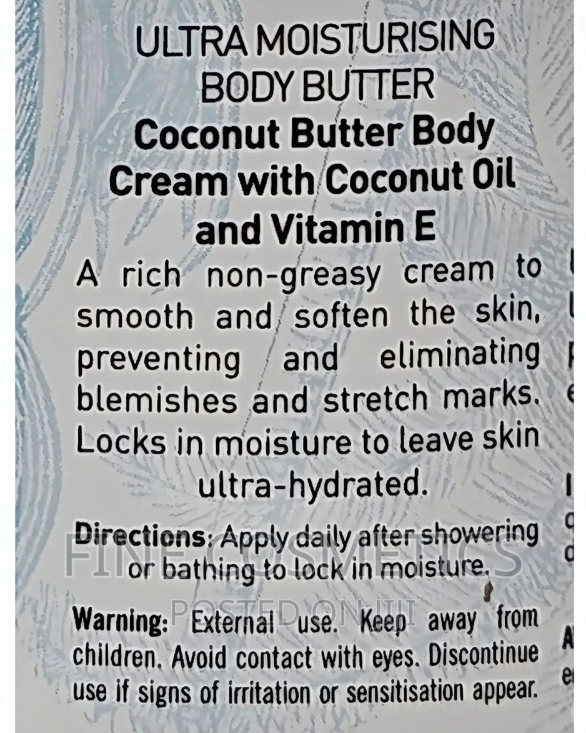 American Dream Coconut Oil Cream | Moisturising Body Butter