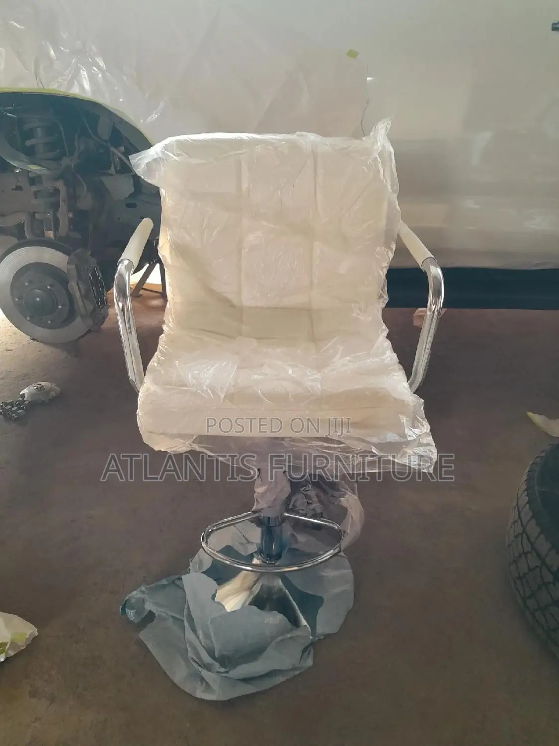 White Bar Stool