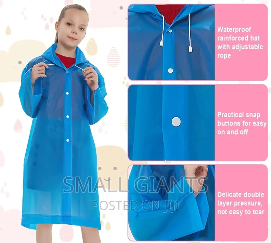 Portable Toddler Raincoat With Hood