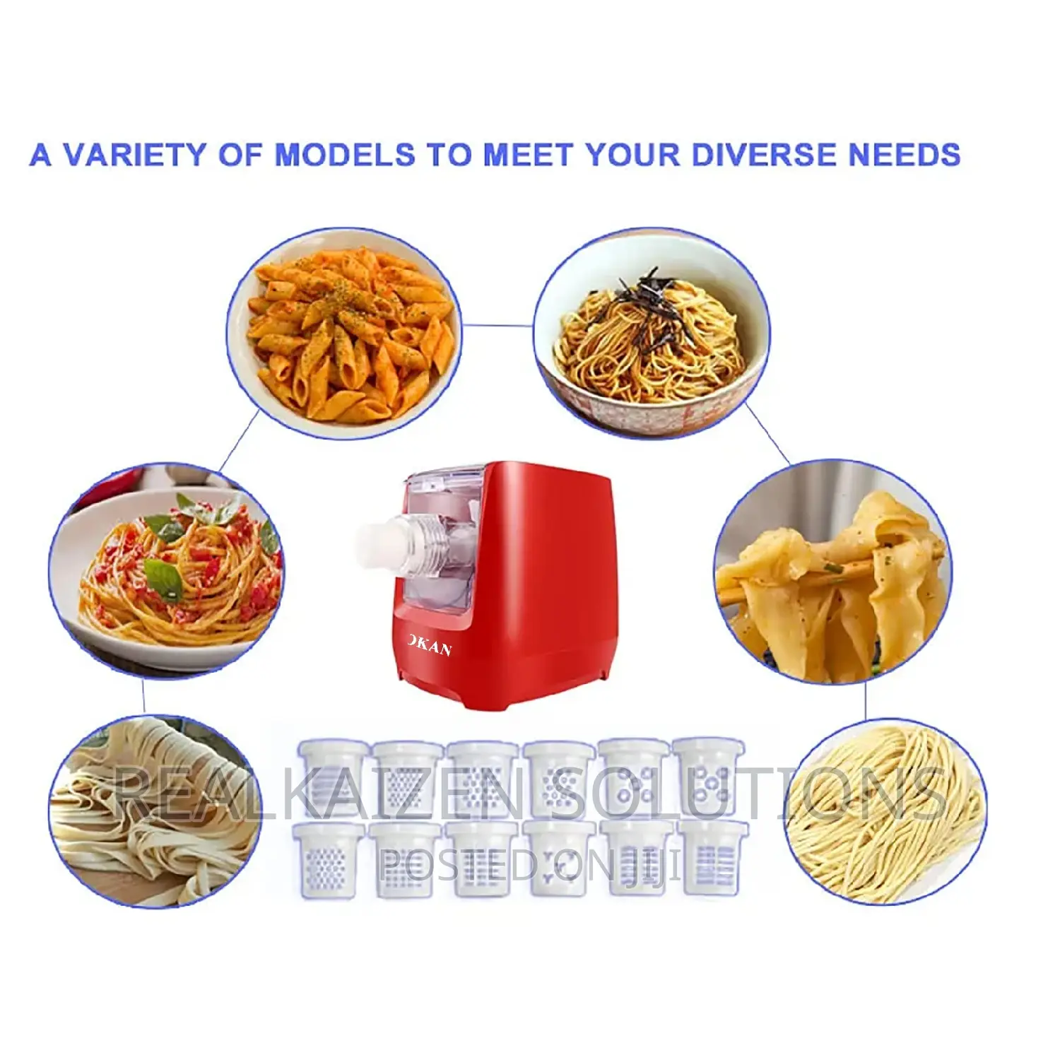 SOKANY 13 in 1 Electric Pasta | Noodles Maker 260W