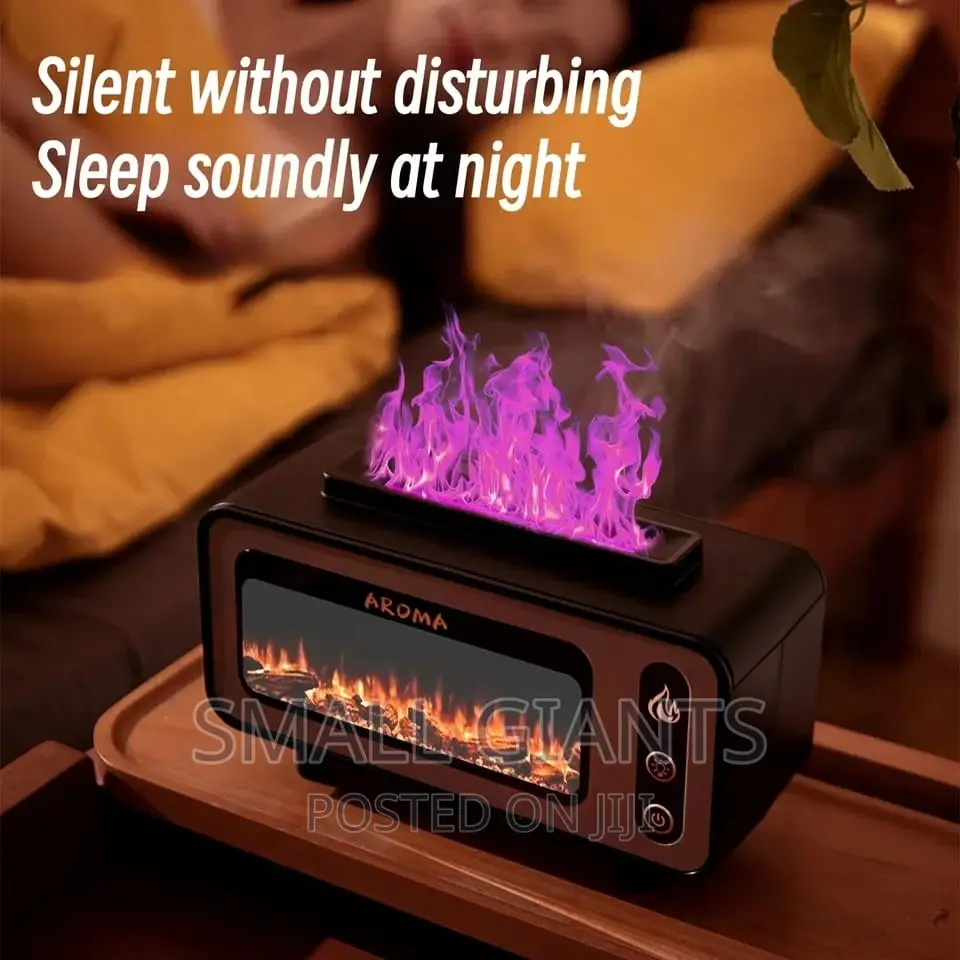 7 Color Fireplace Flame Aromatherapy Air Humidifier