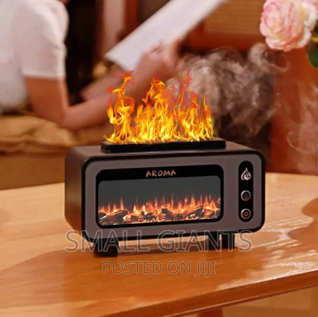 7 Color Fireplace Flame Aromatherapy Air Humidifier