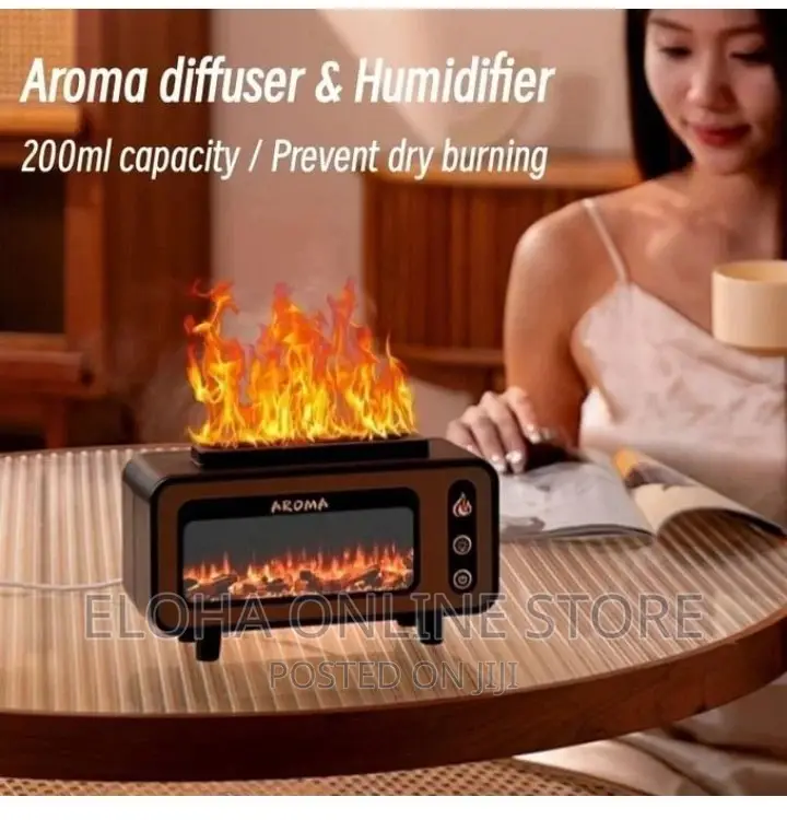 TV Fireplace Flame Aromatherapy Air Humidifier