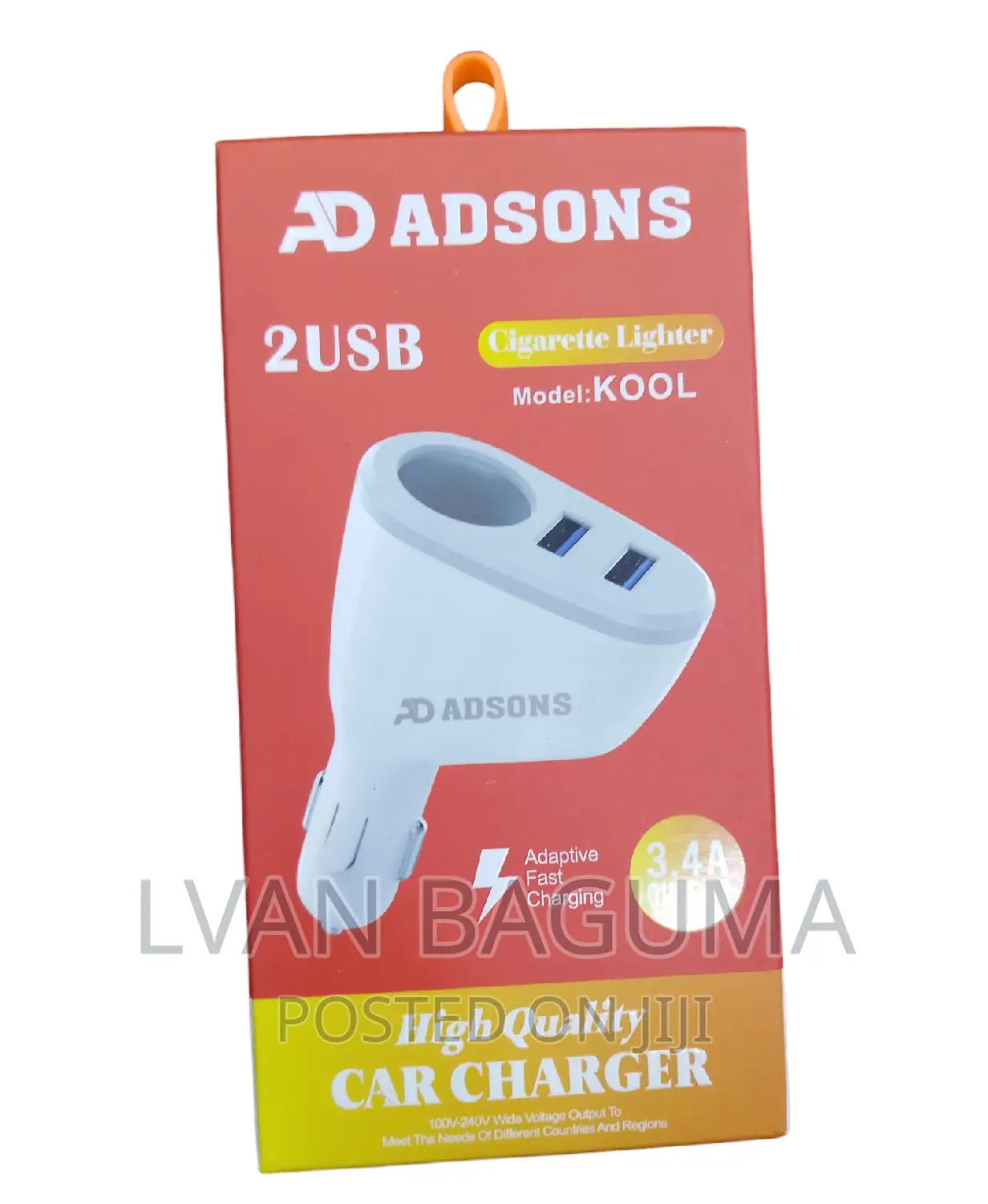 ADSONS High Quality Car Charger - 2 USB Ports