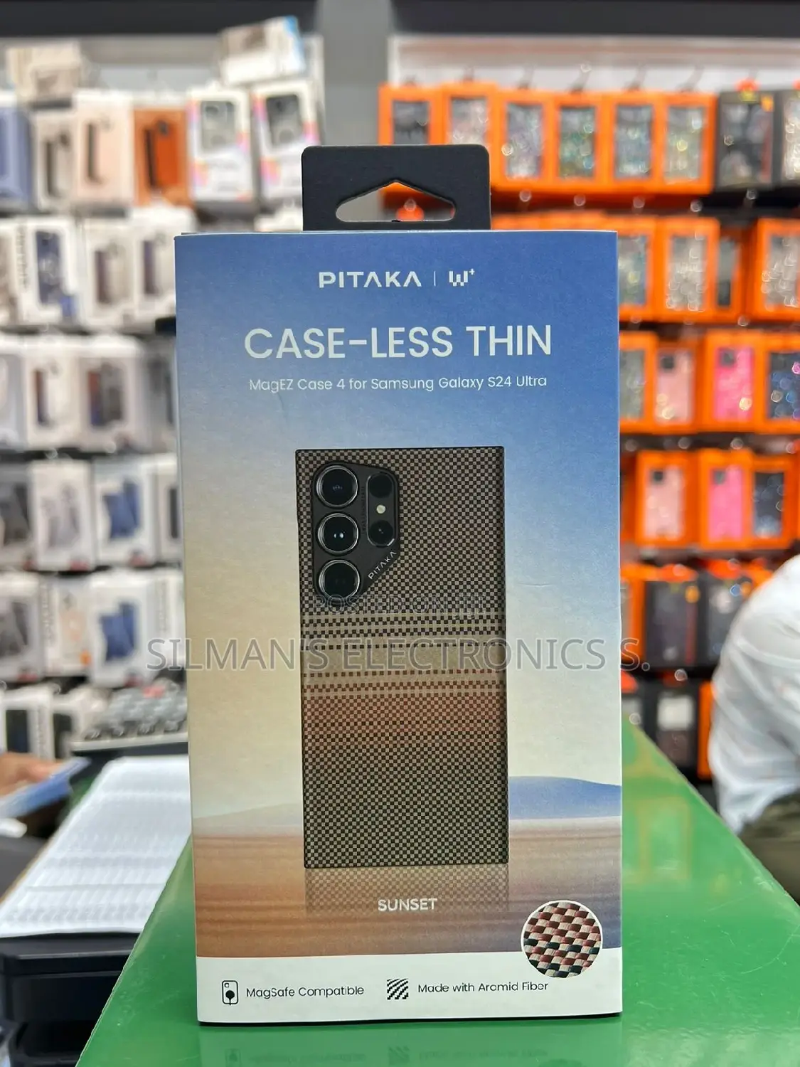Pitaka Case Less Thin for GALAXY S24 Ultra Brown