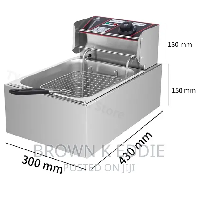 6L Commercial Electric Fryer Stainless Steel Deep Fryer
