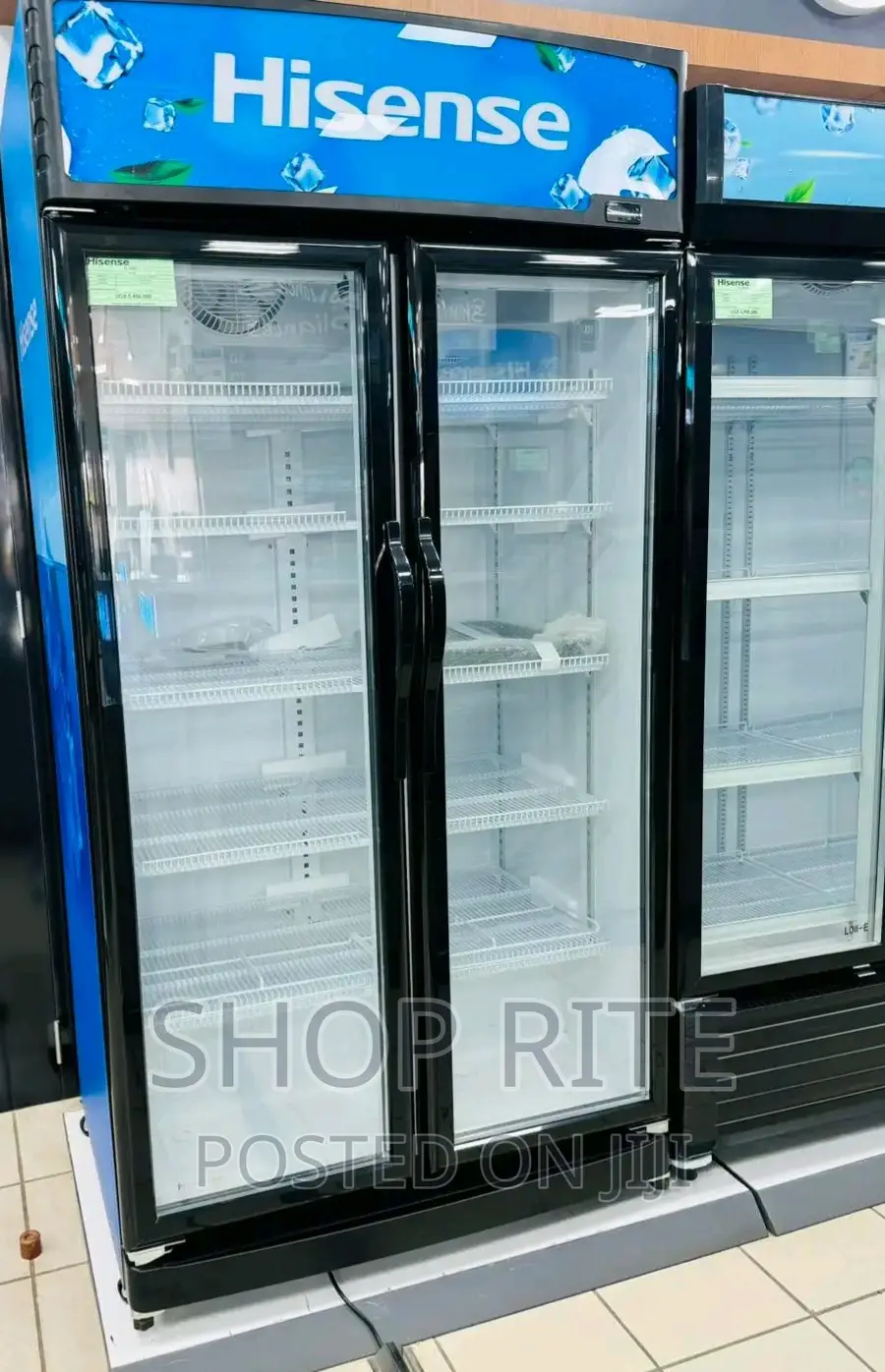 Hisense 810L Glass Display/Chiller Double Door Refrigerators