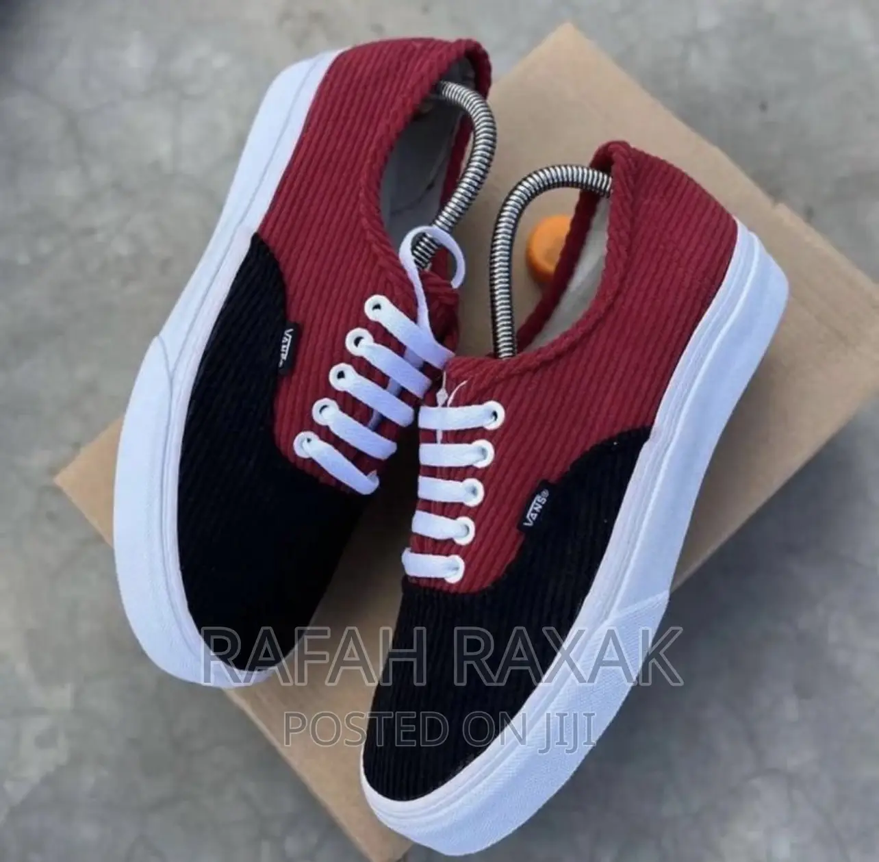 Original Quadral Black Red Vans Off the Wall