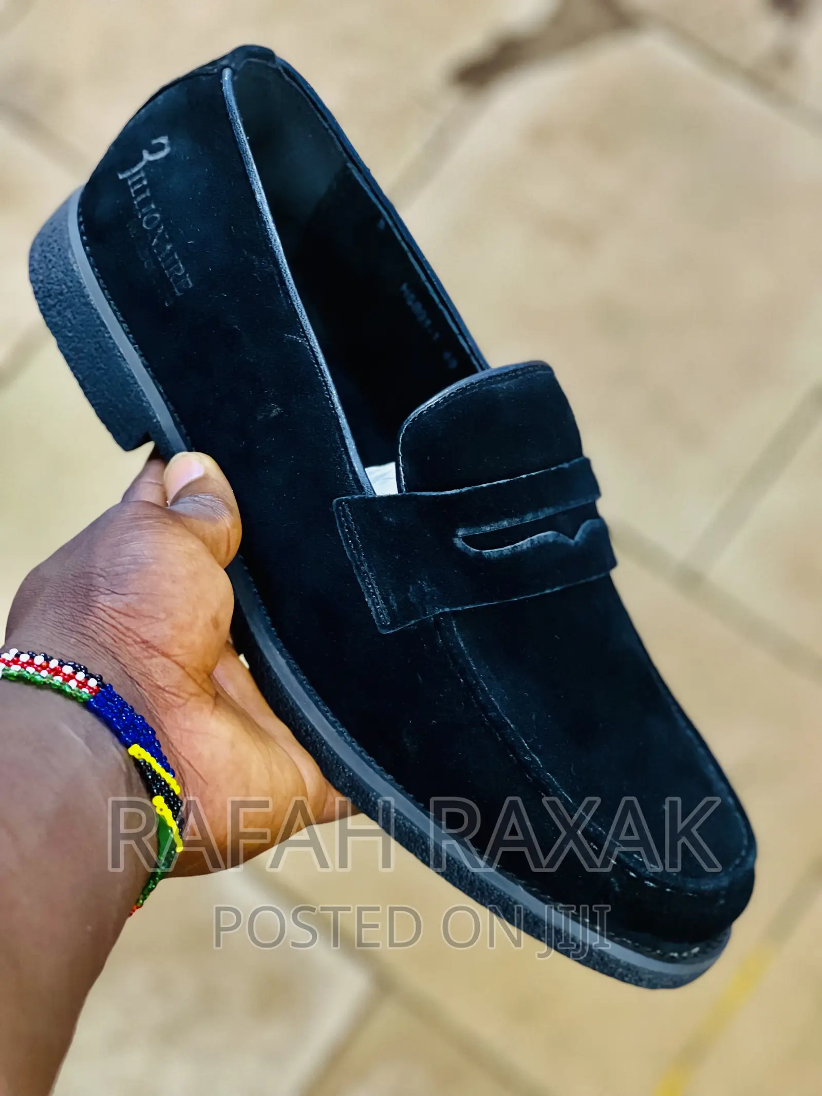 Original Men’S Billionaire Black Suede Loafers
