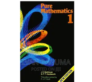Pure Mathematics Back House 1 and 2 Books Available