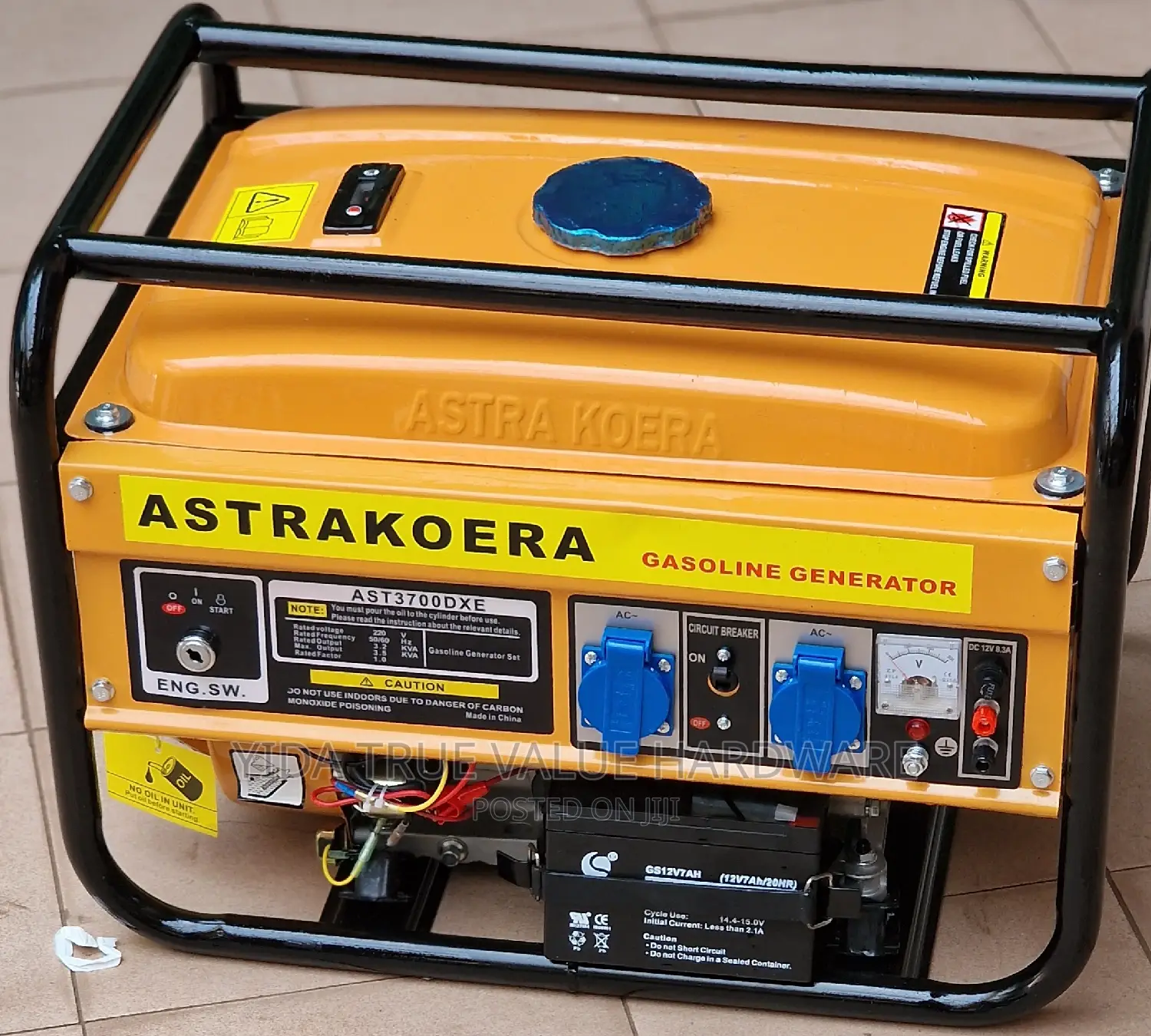 Generator Astrakoera 3.5kva Key Start