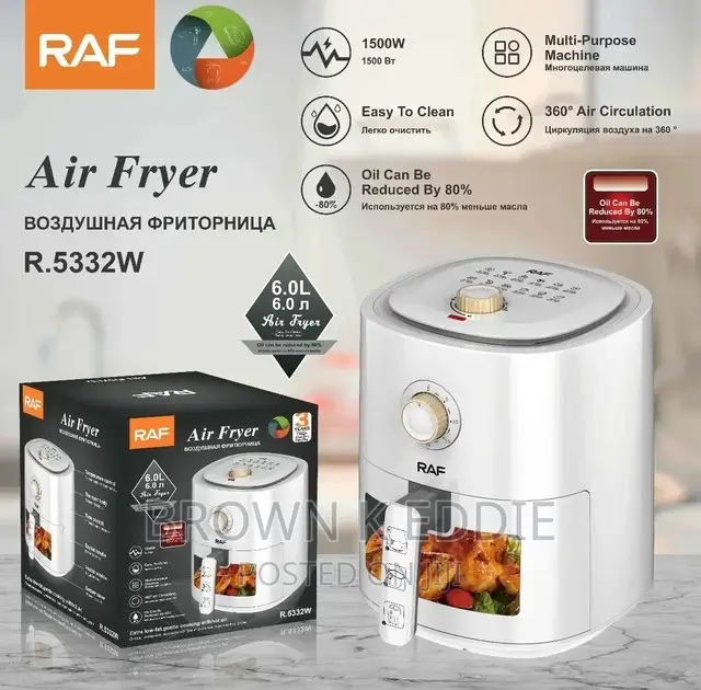 6L European Standard Visual Air Fryer Smoke-Free