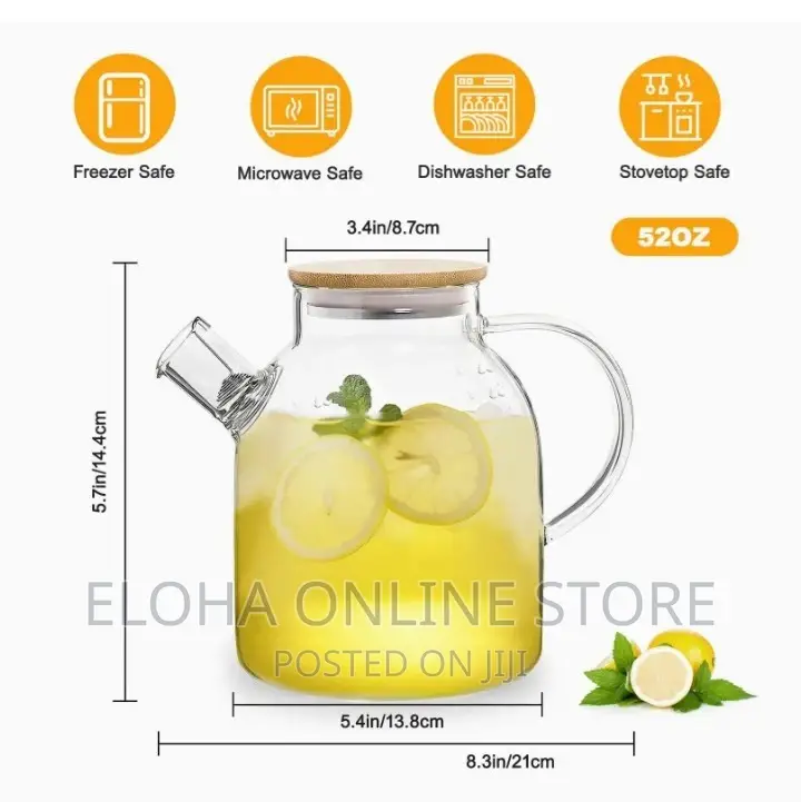 Glass Heat Resistant Tea Pot