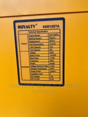 Diesel Generator 11kva Silent Royalty Japan