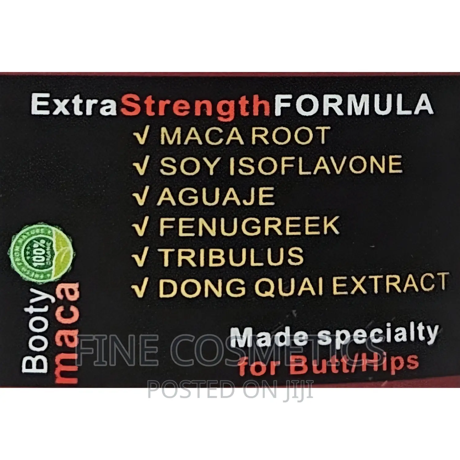 Big Booty Maca Plus |Hips/Buttocks Enlargement Massage Cream