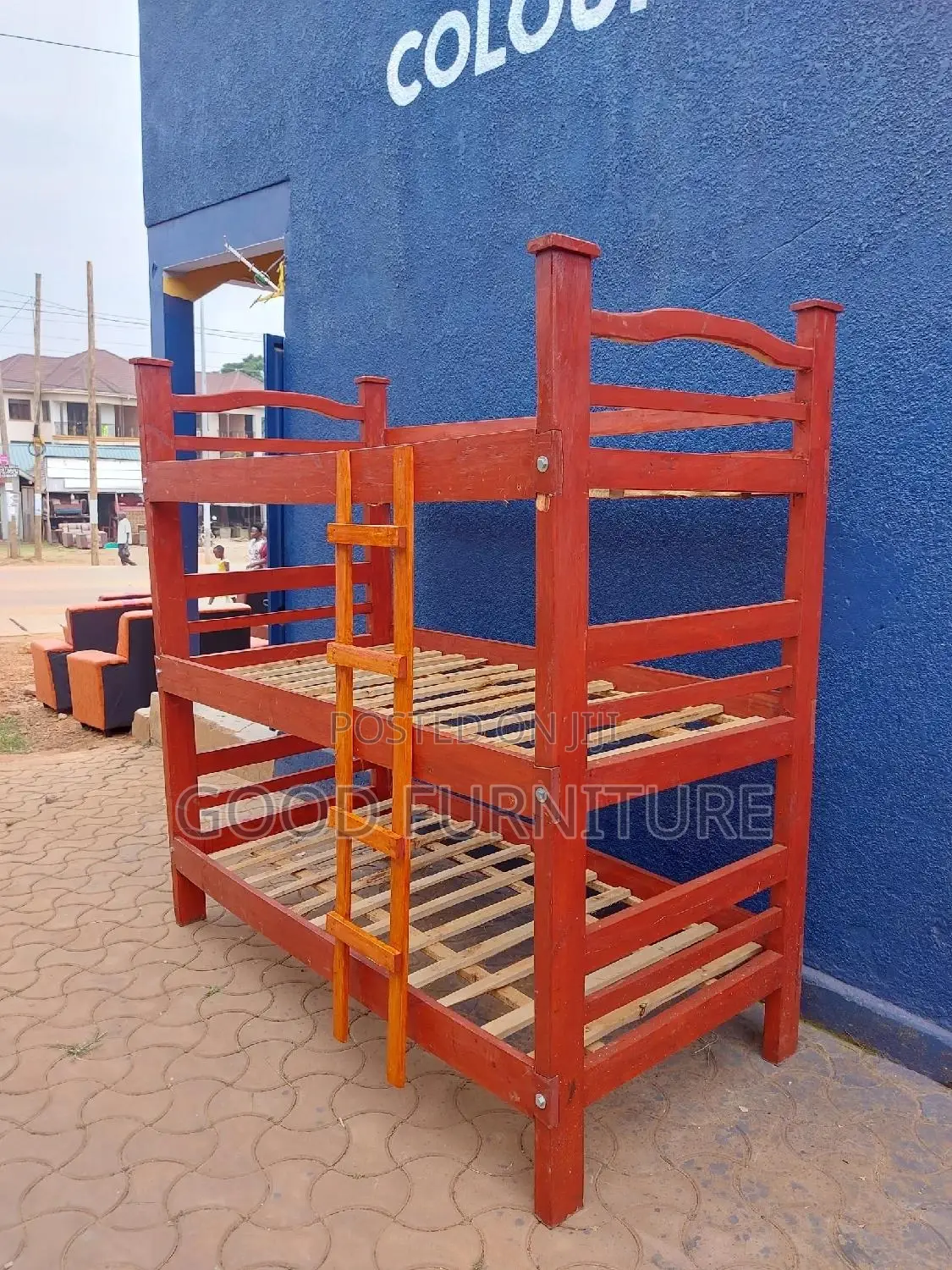 Triple Decker Bed ( Lovey Hardwood)