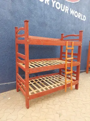Triple Decker Bed ( Lovey Hardwood)