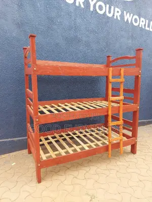 Triple Decker Bed ( Lovey Hardwood)