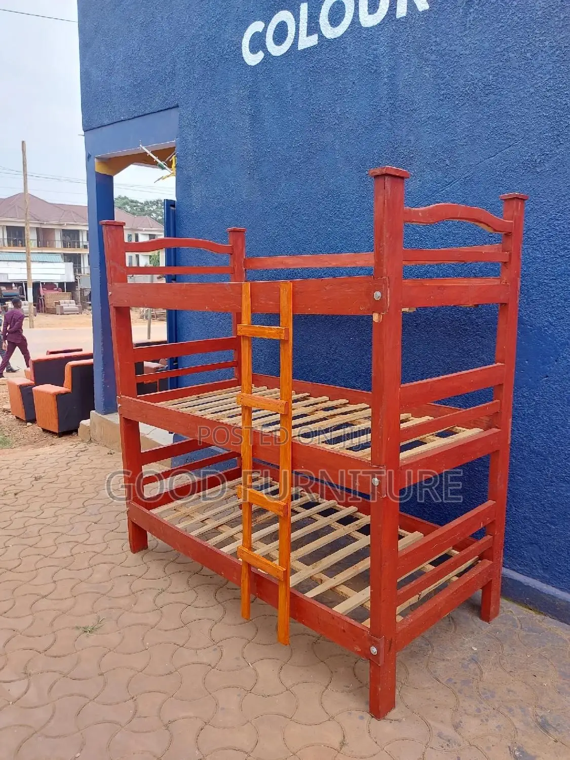 Triple Decker Bed ( Lovey Hardwood)
