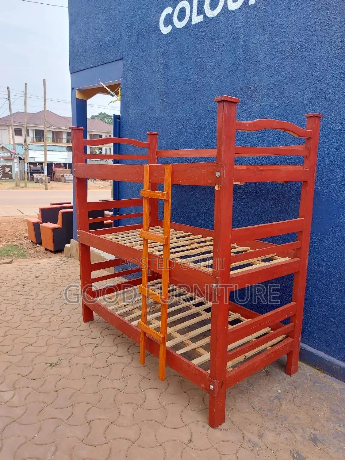 Triple Decker Bed ( Lovey Hardwood)