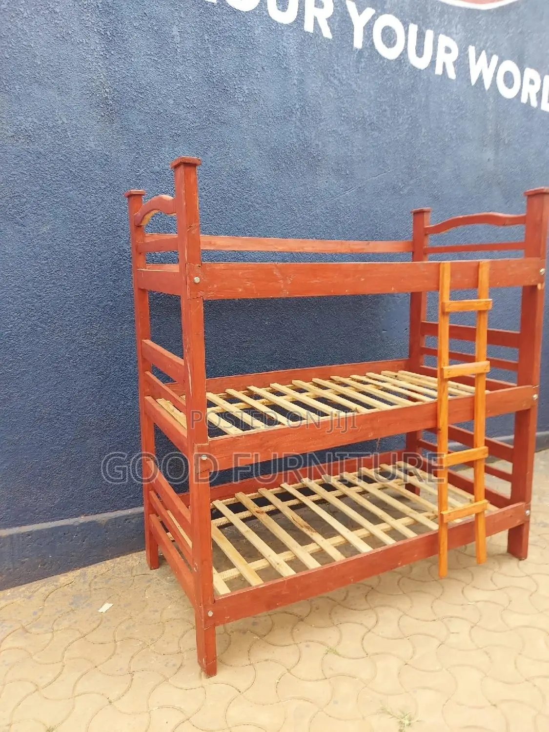 Triple Decker Bed ( Lovey Hardwood)