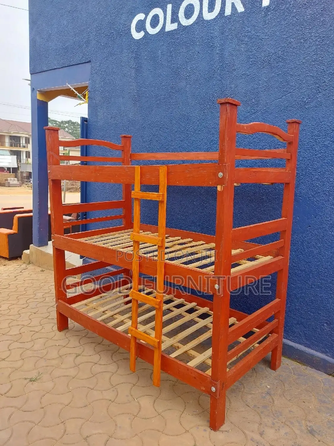 Triple Decker Bed ( Lovey Hardwood)