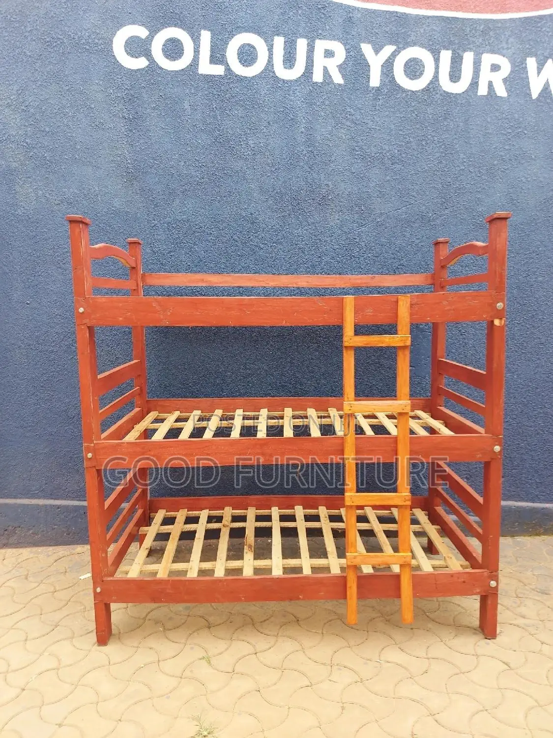 Triple Decker Bed ( Lovey Hardwood)