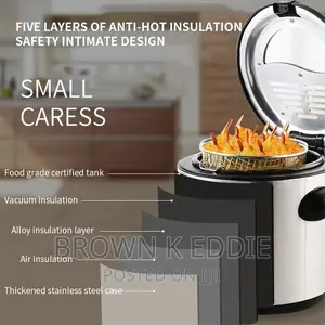 Electric Fryer Mini Fryer Household Small Round French Fries