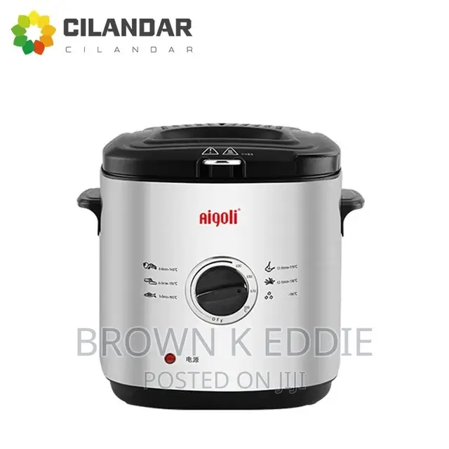 Electric Fryer Mini Fryer Household Small Round French Fries