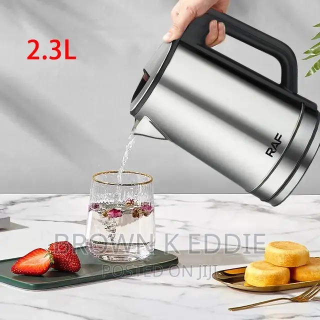 Raf 2.3L Electric Kettle Stainless Steel Kitchen Appliances