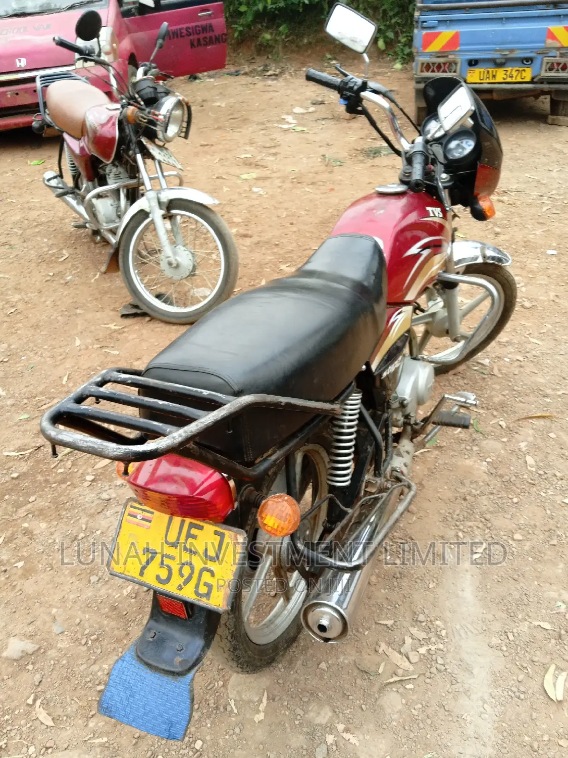 TVS XL 100 2021 Red
