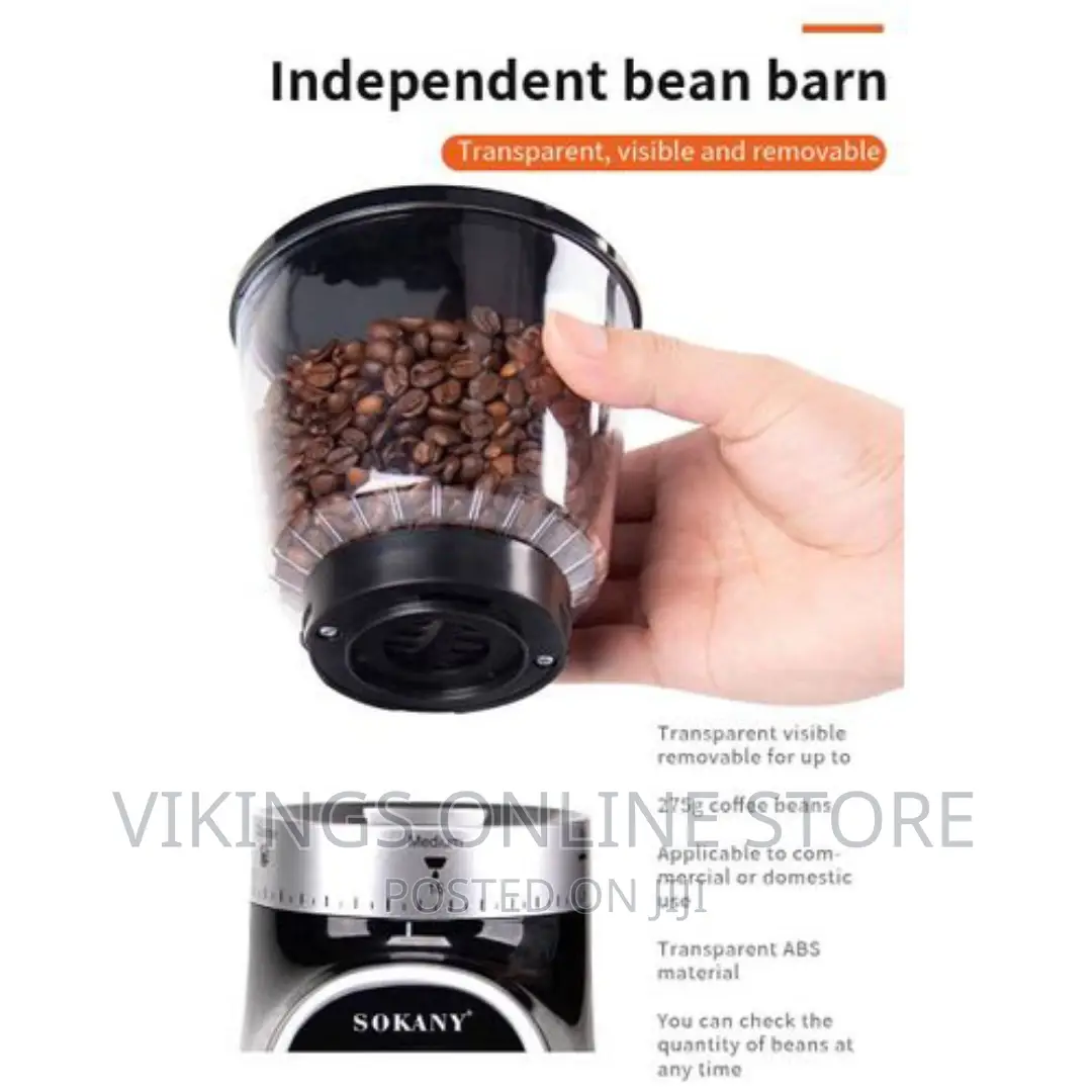 Sokany Electric Coffee Grinder With 31 Precise Grinding