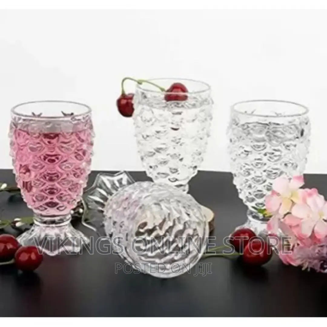Elegant 6 Pieces Glasses for Water and Juice-Transparent