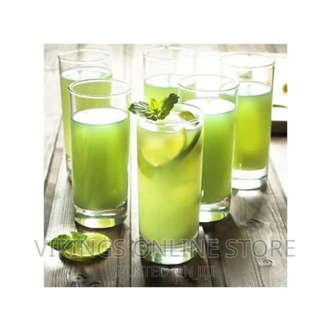 6 Pieces Short Glasses for Drinking Juice and Beer - Clear
