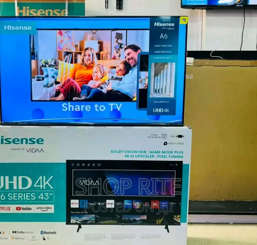 Hisense 43inches Uhd Smart Vida TV