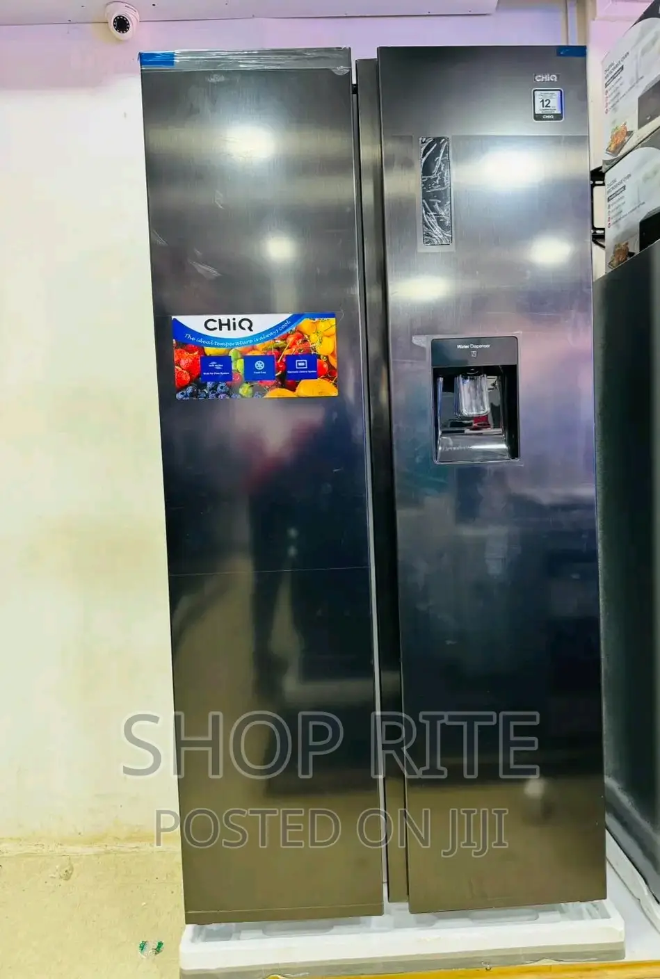Chiq 560L Refrigerator Side by Side With Dispenser Original