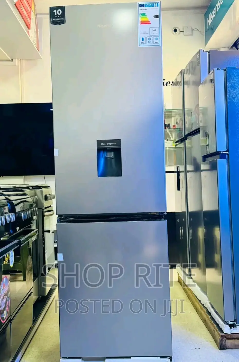 Hisense 341liters Double Door With Dispenser Refrigerator