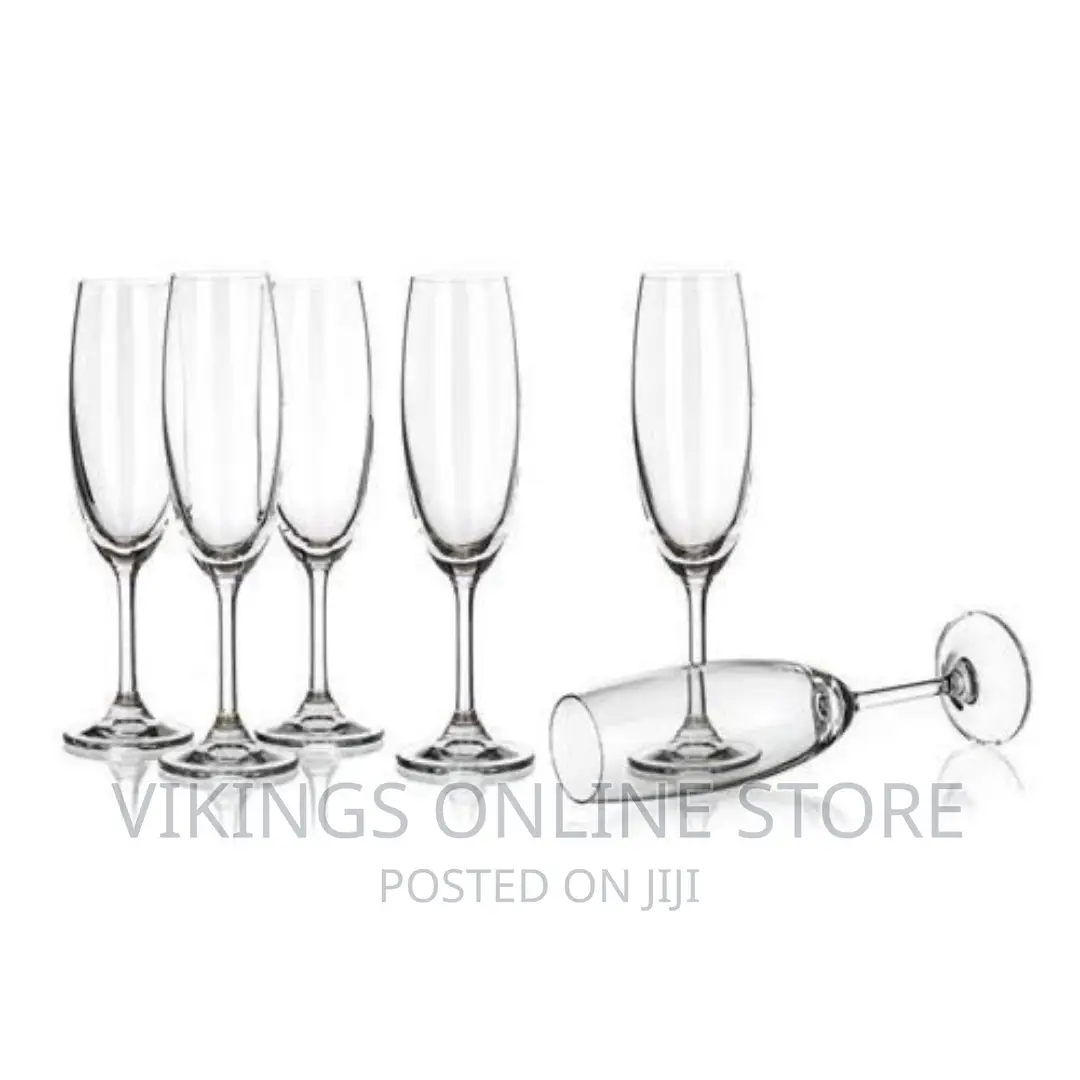 Champagne Glasses 6pc Transparent