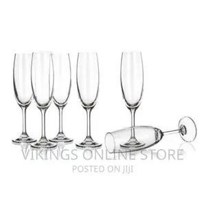 Champagne Glasses 6pc Transparent