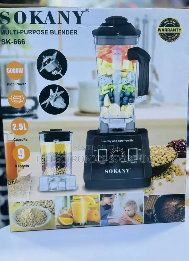 Sokany 2 in 1 Blender Water Proof Blender