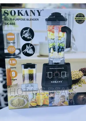 Photo - Sokany Commercial Blender Heavy Duty Ice Crusher 2 Litres