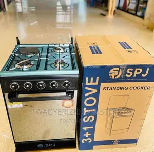 Photo - SPJ 3 Gas Burner With 1 Electric Gas Cooker