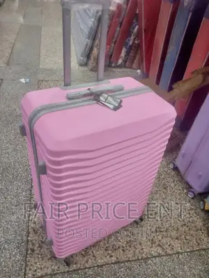Original Plastic Suitcases. Large.( Pink)