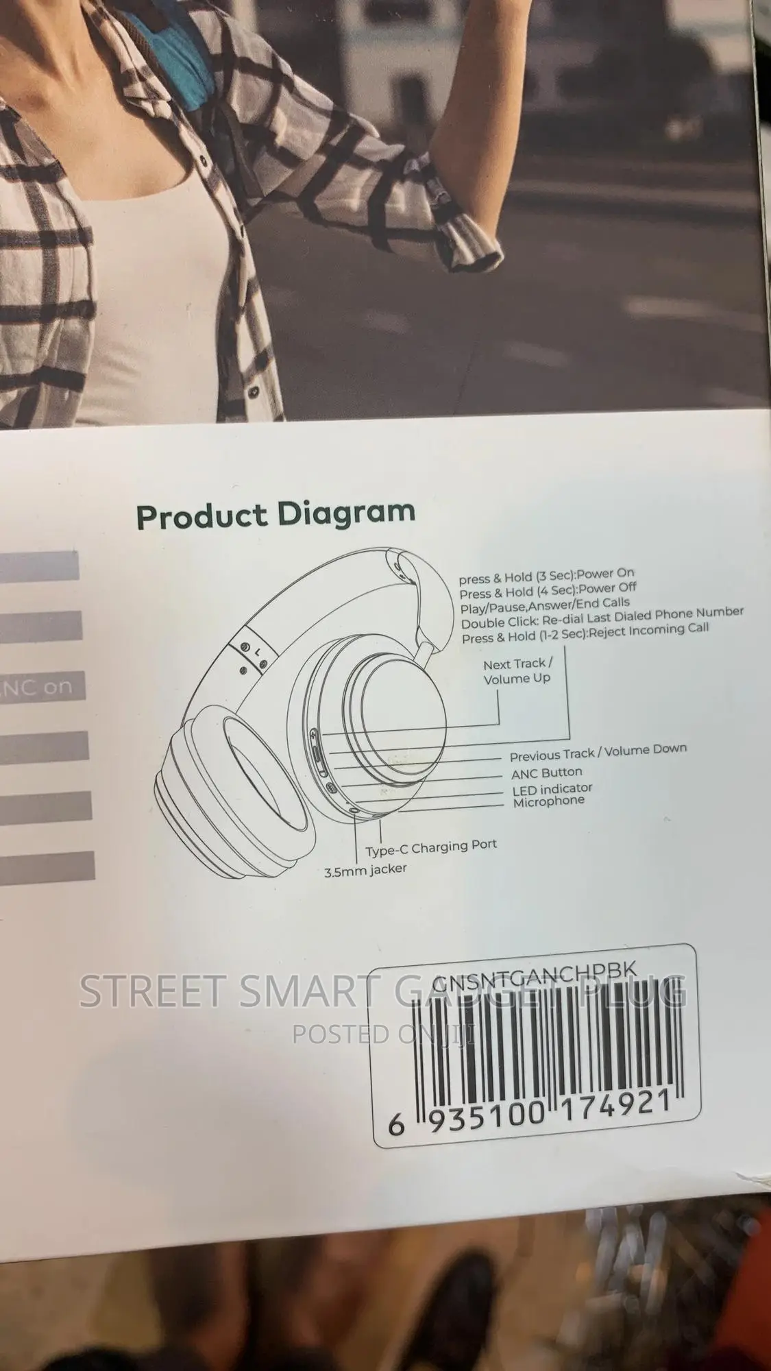 GREEN Lion Sartiago Active Noise Cancellation Headphones