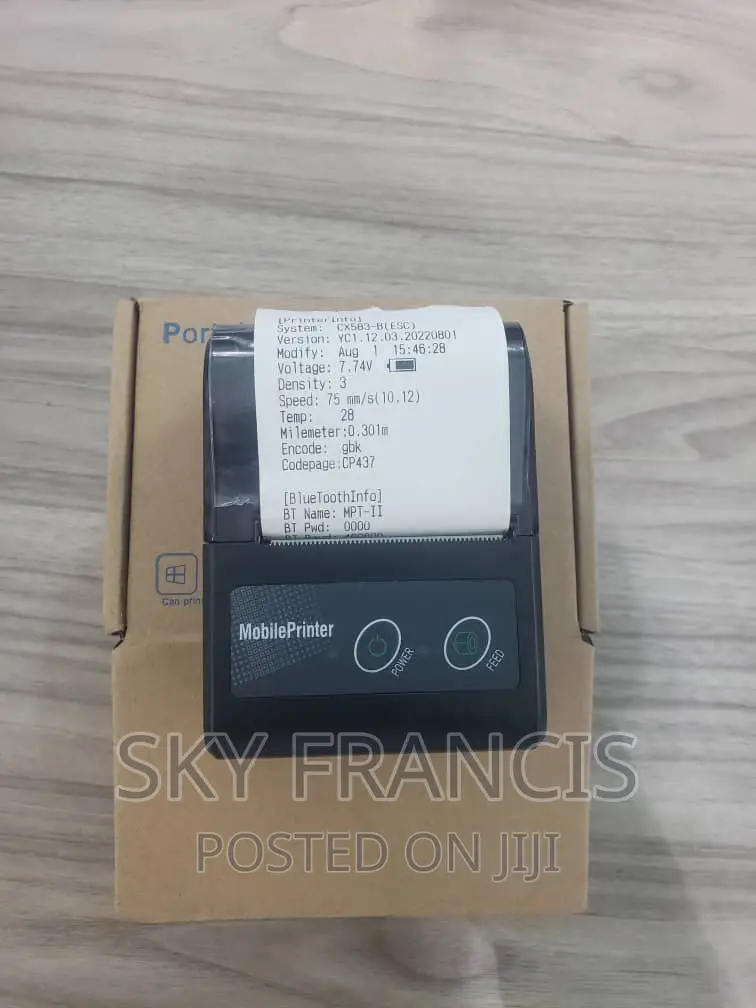 Portable Thermd Printer Bluetooth